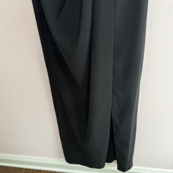 New Jenny Packham size 0 Bridesmaids Drape Front Gown Black Cocktail Formal - Picture 5 of 8